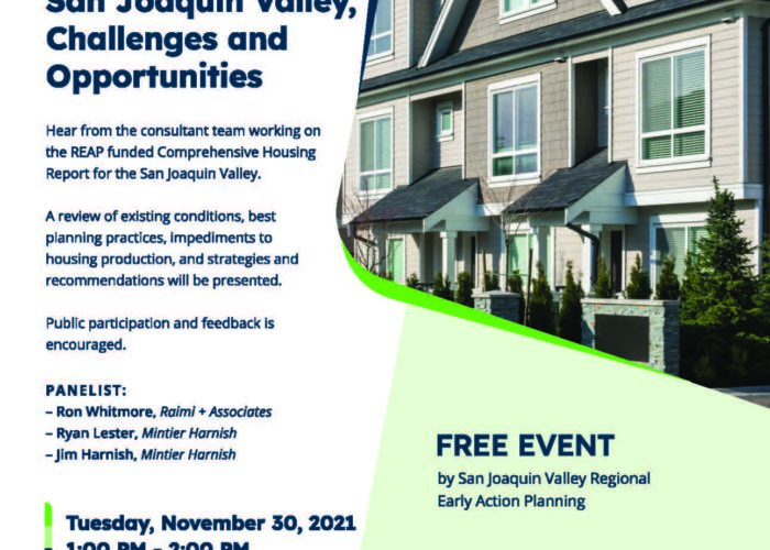 San Joaquin Valley REAP Workshop Series - Housing in the San Joaquin Valley