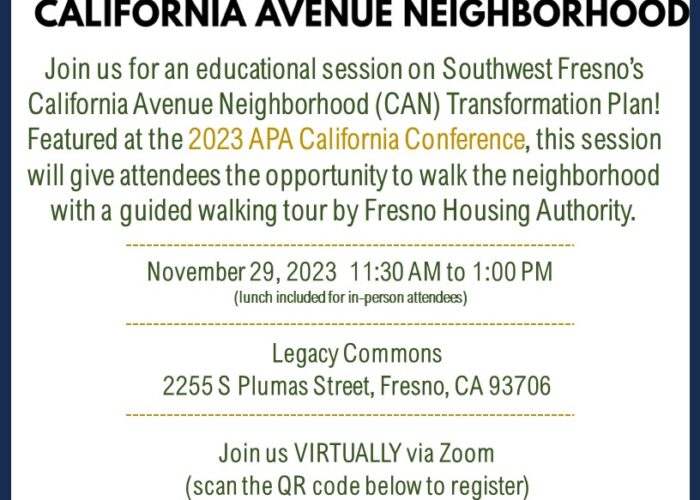 Southwest Fresno's California Avenue Neighborhood (CAN) Transformation Plan