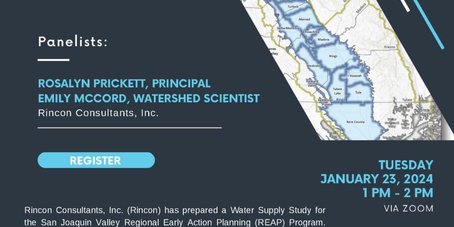 San Joaquin Valley REAP Workshop Series – Water Supply in the San Joaquin Valley and Accommodating RHNA Growth